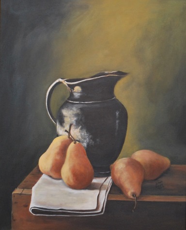 Pitcher with Pears SOLD